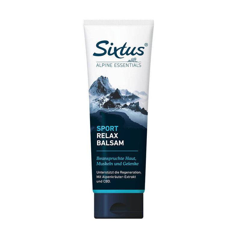 Produktdarstellung vom Sixtus Sport Relaxbalsam in der 250 ml Tube
